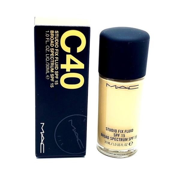 MAC Studio Fix Fluid Foundation SPF15 C40 1 OZ - Picture 1 of 3